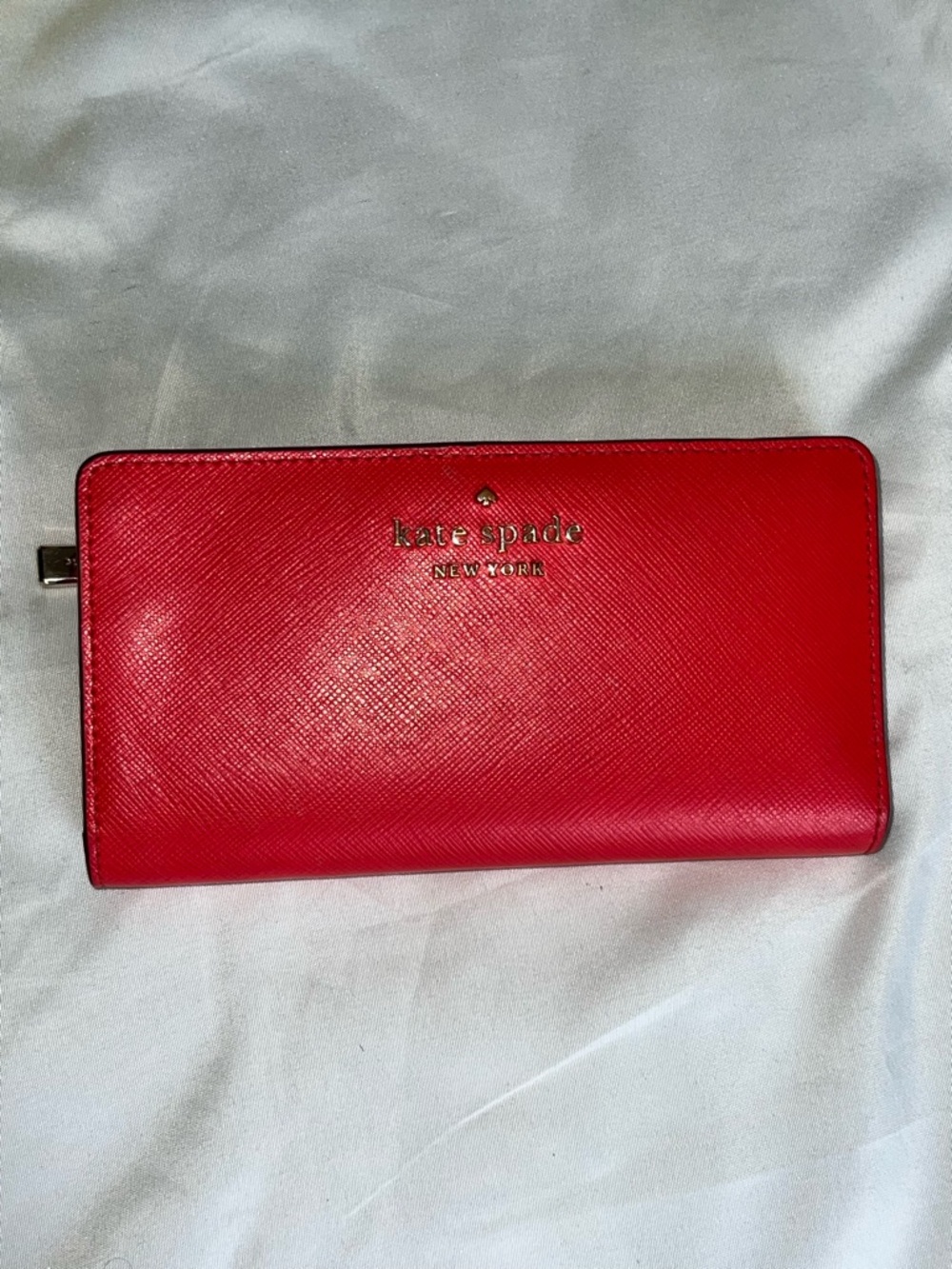 kate spade Red Saffiano Zip Around Wallet - Picture 5 of 7